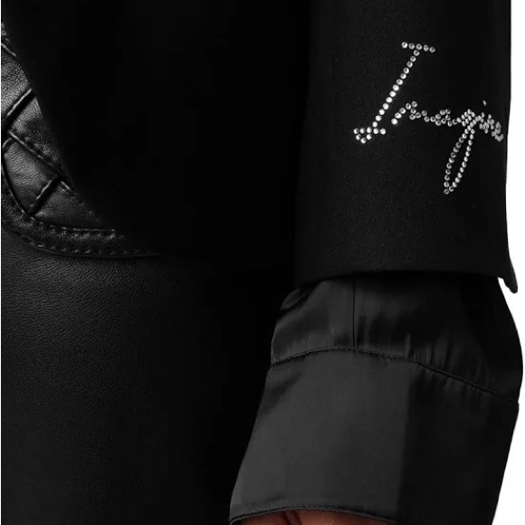 NWT Zadig & Voltaire ‘Very Strass Heart Blazer’ Black Jeweled Size 36/S $598 - Picture 7 of 7